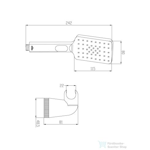 Invena NYKS zuhanyszett,króm AU-32-M01-G
