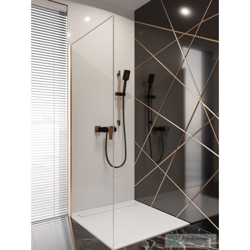 Invena MIDNIGHT rudas zuhanyszett,fekete/rózsa arany AU-35-014-S