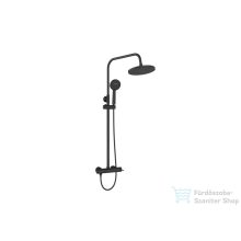   Invena KALITEA zuhanyrendszer 22,4 cm-es esőztetővel,matt fekete AU-72-004-V