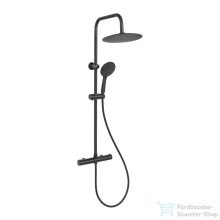   Invena MUSTA BASIC termosztátos zuhanyrendszer,matt fekete AU-84-004-X