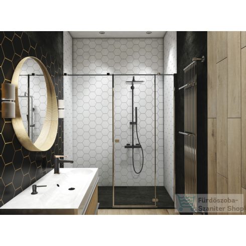 Invena SVART BLACK termosztátos zuhanyrendszer,matt fekete AU-85-004-X