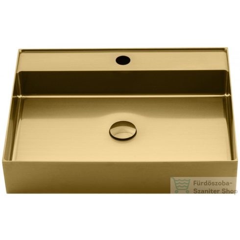 Sapho AURUM mosdó klik-klak lefolyóval, 55x42cm, arany (AU202)