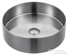 Sapho AURUM mosdó klik-klak lefolyóval, 38cm, szálcsiszolt INOX (AU401)