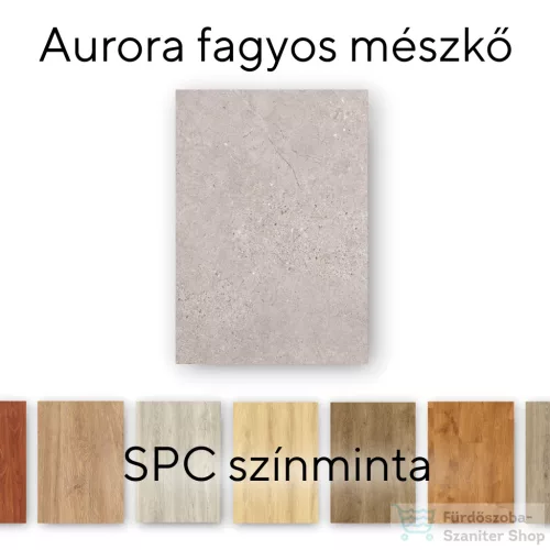 Leziter Aurora fagyos mészkő Vinyl SPC padló minta/db AUR-MINT