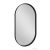 Sapho AVONA ovális keretes tükör, 40x70cm, matt fekete (AV400)