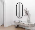 Sapho AVONA ovális keretes tükör, 40x70cm, matt fekete (AV400)
