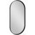 Sapho AVONA ovális keretes tükör, 50x100cm, matt fekete (AV500)