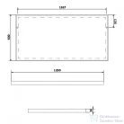Sapho AROWANA keretes tükör, 1200x600mm (AW1260)