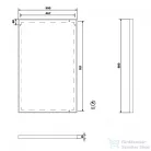 Sapho AROWANA keretes tükör, 500x800mm, matt fekete (AWB5080)