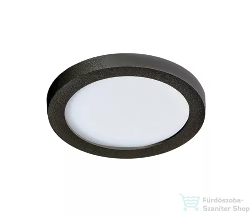 Azzardo Slim Round LED beépíthető fürdőszobai lámpa, fekete, 500Lm, 4000K AZ-2835
