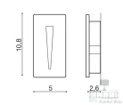 Azzardo Raggio LED beépíthető lámpa, fehér, 240Lm, 3000K AZ-2963
