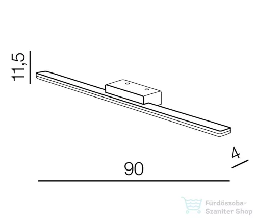 Azzardo Epsilon LED fürdőszobai fali lámpa AZ-3350