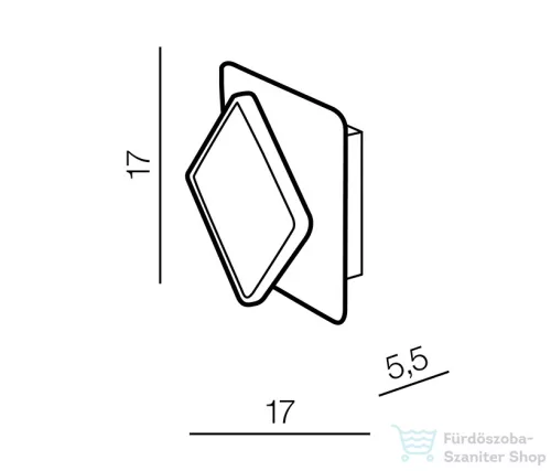 Azzardo Onyx LED fali lámpa AZ-3358