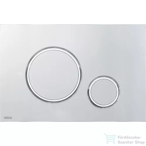 Alcaplast THIN nyomólap matt króm / fényes  króm M772