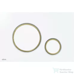 Alcaplast THIN nyomólap fényes fehér / fényes arany M775
