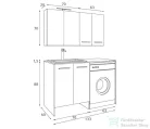 Amazonas Laundry 133 fürdőszoba bútor szett