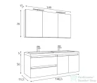 Amazonas Quadro 140 fürdőszoba bútor szett