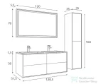 Amazonas Slim 120 fürdőszoba bútor szett