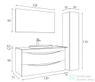 Amazonas Smile 120 pultos fürdőszoba bútor szett