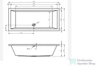 Riho Lusso 200x90 egyenes fürdőkád