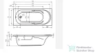 Riho Future 170x75 egyenes fürdőkád