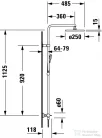 Duravit B.1 termosztátos zuhanyrendszer, króm B14280008010