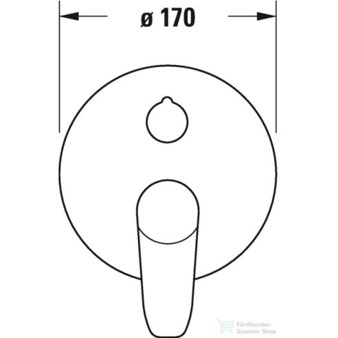 Duravit B.1 falsík alatti kád /zuhany csaptelep kézizuhany/kádbefolyó jelöléssel, króm B15210012010
