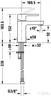 Duravit B.2 S mosdócsaptelep leeresztő nélkül,króm B21010002010