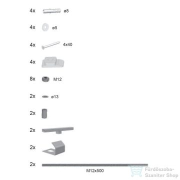 Ravak Panelrögzítő U előlaphoz B23600000N