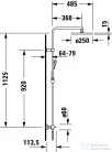Duravit B.2 termosztátos zuhanyrendszer, króm B24280008010