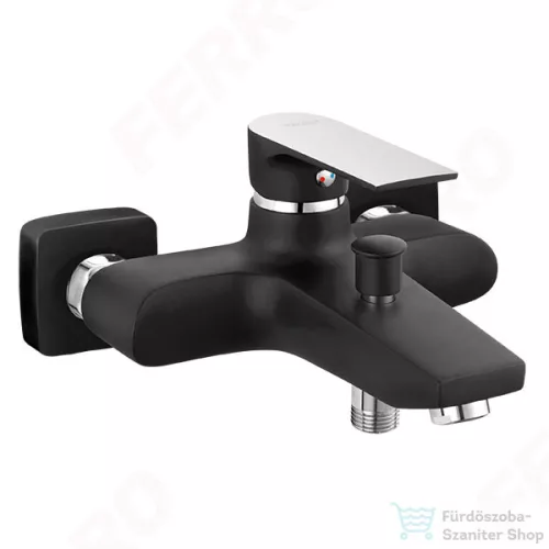 Ferro ALGEO SQUARE Black/Chrome - Kádcsaptelep BAQ1BLC