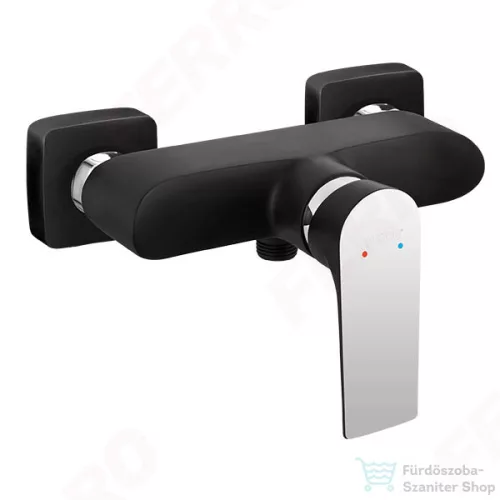 Ferro ALGEO SQUARE Black/Chrome - Zuhanycsaptelep, Fekete-Króm BAQ7BLC