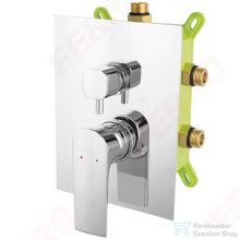   Ferro Algeo Square - Falsík alá építhető 3-funkciós csaptelepek beépítő dobozzall BAQ7P3BOX