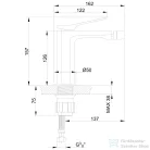 Invena NERI bidé csaptelep click-clack leeresztővel,króm BB-01-001-L