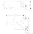 Invena AVA NEW fali mosogató csaptelep,króm BC-06-001-B
