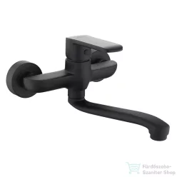   Invena SIROS BLACK fali mosogató csaptelep,matt fekete BC-90-004-A