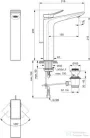 Ideal Standard CONCA magasított mosdó csaptelep, automata leeresztővel, króm BC757AA
