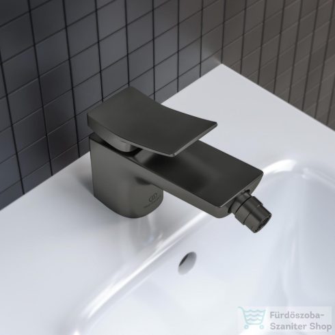 Ideal Standard CONCA egykaros bidé csaptelep automata leeresztővel,Magnetic grey BC760A5