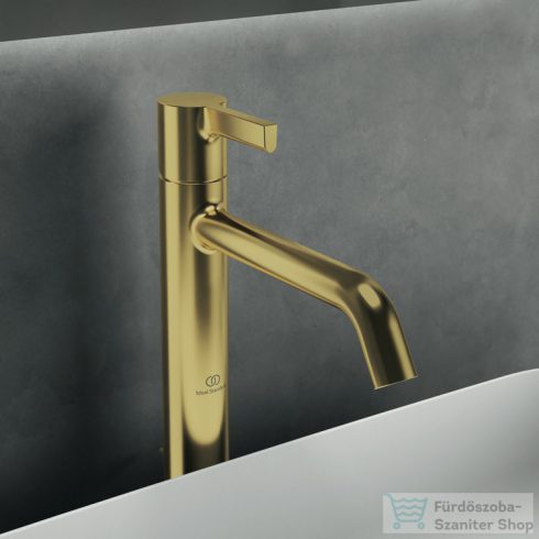 Ideal Standard JOY magasított mosdó csaptelep automata leeresztővel,Brushed gold BC781A2