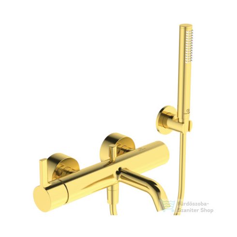 Ideal standard JOY kádtöltő csaptelep zuhanyszettel,Brushed gold BC787A2