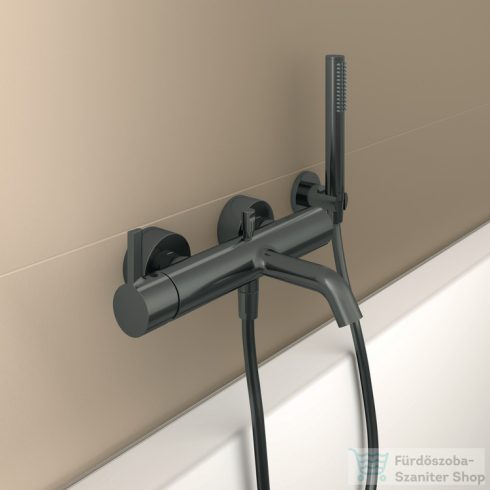 Ideal standard JOY kádtöltő csaptelep zuhanyszettel,Magnetic grey BC787A5