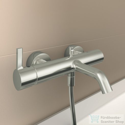 Ideal standard JOY kádtöltő csaptelep zuhanyszettel,Silver storm BC787GN