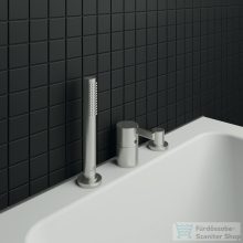   Ideal Standard JOY 3 üléses kádtöltő csaptelep kifolyó nélkül,Silver storm BC788GN