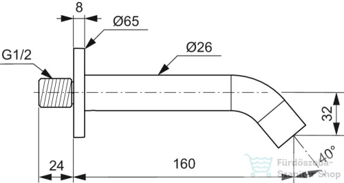Ideal Standard JOY 16 cm-es kádkifolyó,króm BC805AA