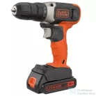 Black+Decker 18 V akkus fúró/csavarozó 2 db akkumulátorral, BCD001C2-QW