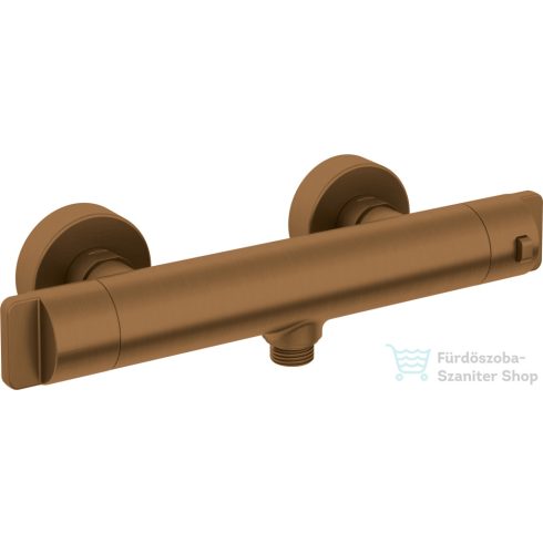 Deante THERM termosztatikus zuhany csaptelep, zuhanyszett nélkül, szálcsiszolt bronz BCH_C4BT