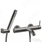 Ferro CIRICULUS kádcsaptelep zuhanyszettel, gun metal BCK11GM