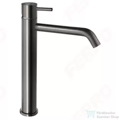   Ferro CIRICULUS magasított mosdócsaptelep click-clack leeresztővel, gun metal BCK2LGM