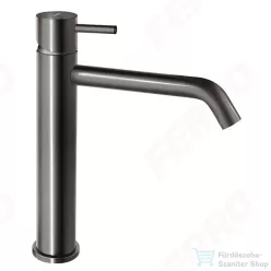   Ferro CIRICULUS középmagas mosdócsaptelep click-clack leeresztővel, gun metal BCK2MLGM