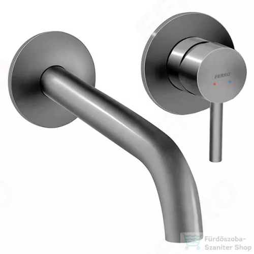 Ferro CIRICULUS falsík alá építhető mosdócsaptelep, gun metal BCK3PAGM
